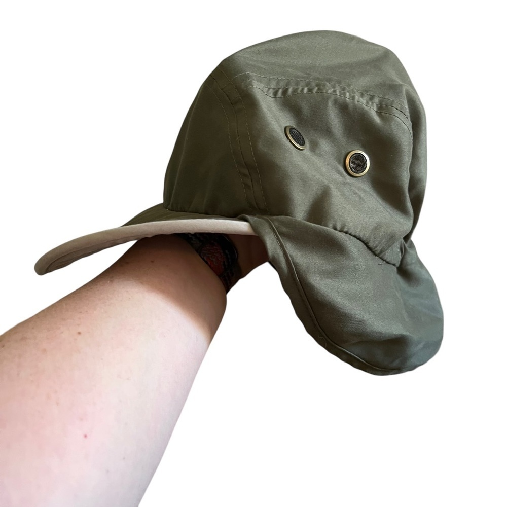 Dorfman Pacific Hat Packable with hood UPF adjustable Green X-Large